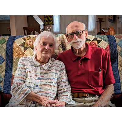 Fred and Phylis Fralick at home