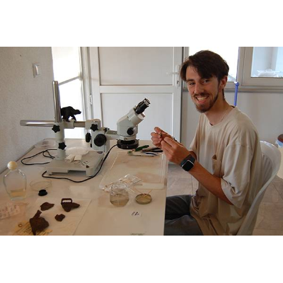 Ryan Wheeler at the lab in Türkiye.
