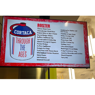 This Cortaca roster featured tasty treats