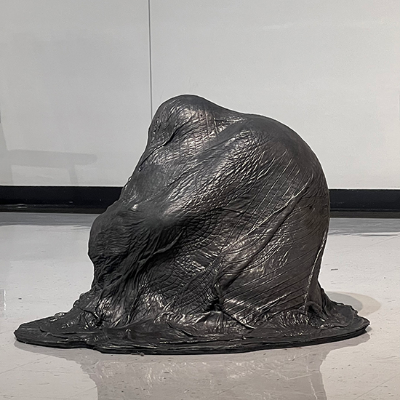 “Weighted Blanket,” cast iron, 2023, 3 foot x 4 foot