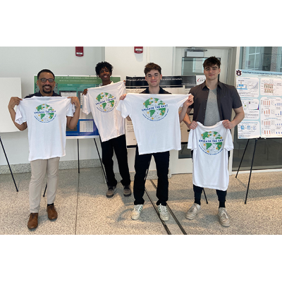 From left,  Green, Blake and other Green lab assistants at University of Maryland