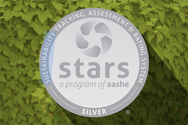 Campus sustainability efforts earn silver STARS