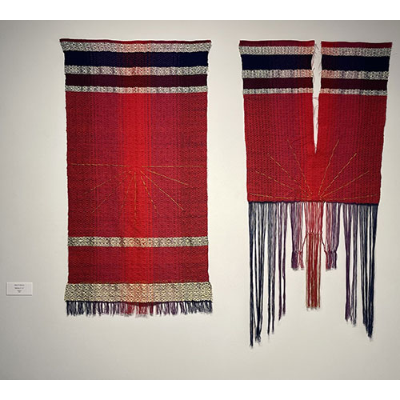 Fourth prize — Molly Williams, weaving diptych, “Matthew 27:51”