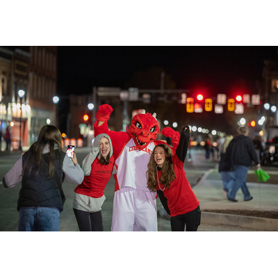 Blaze helps in safe downtown Cortland celebration