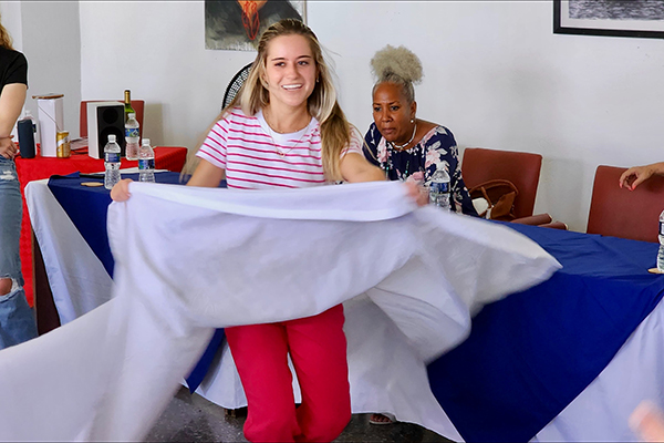 Student scholars dance to Cuban beat