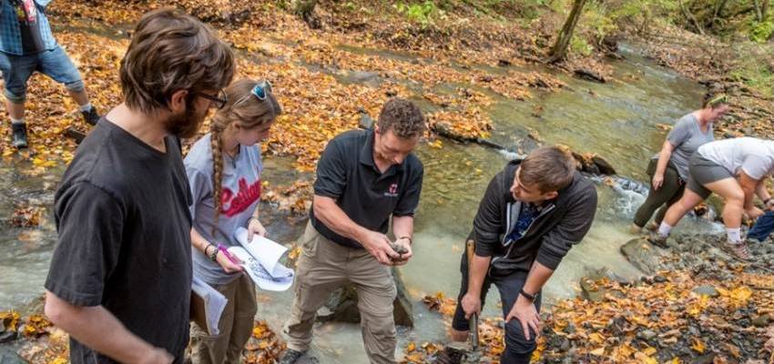In geology, the classroom isn't always a room