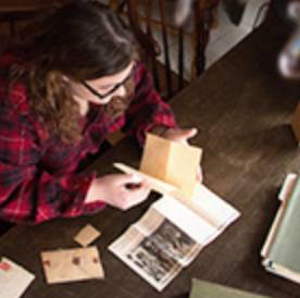A History Master student working in museum archives