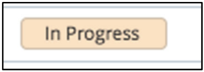 In Progress status showing grades that have been partially entered