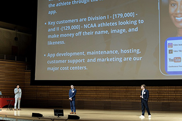 Students presenting their idea