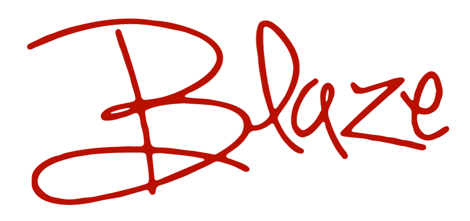Blaze's signature