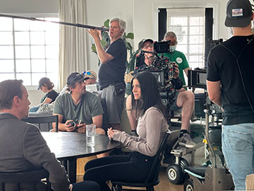 Gabriella Piazza &rsquo;11 on the set of NCIS