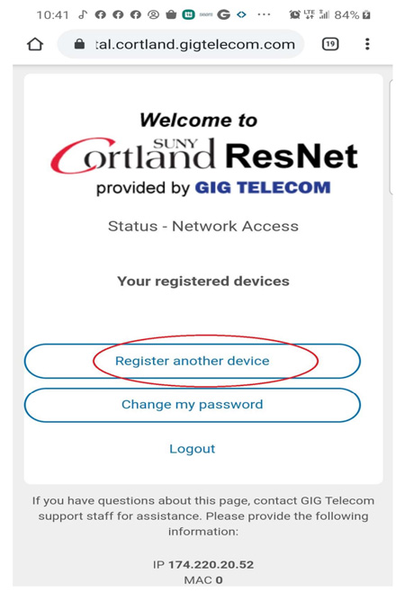 ResNet screenshot with 