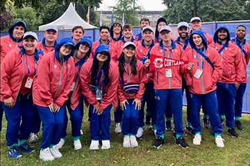 Sport management majors at FISU Summer University Games