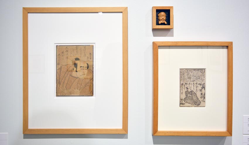 Works on display at the Dowd Gallery, SUNY Cortland, as part of the &ldquo;Artists as Collectors&rdquo; exhibition.  