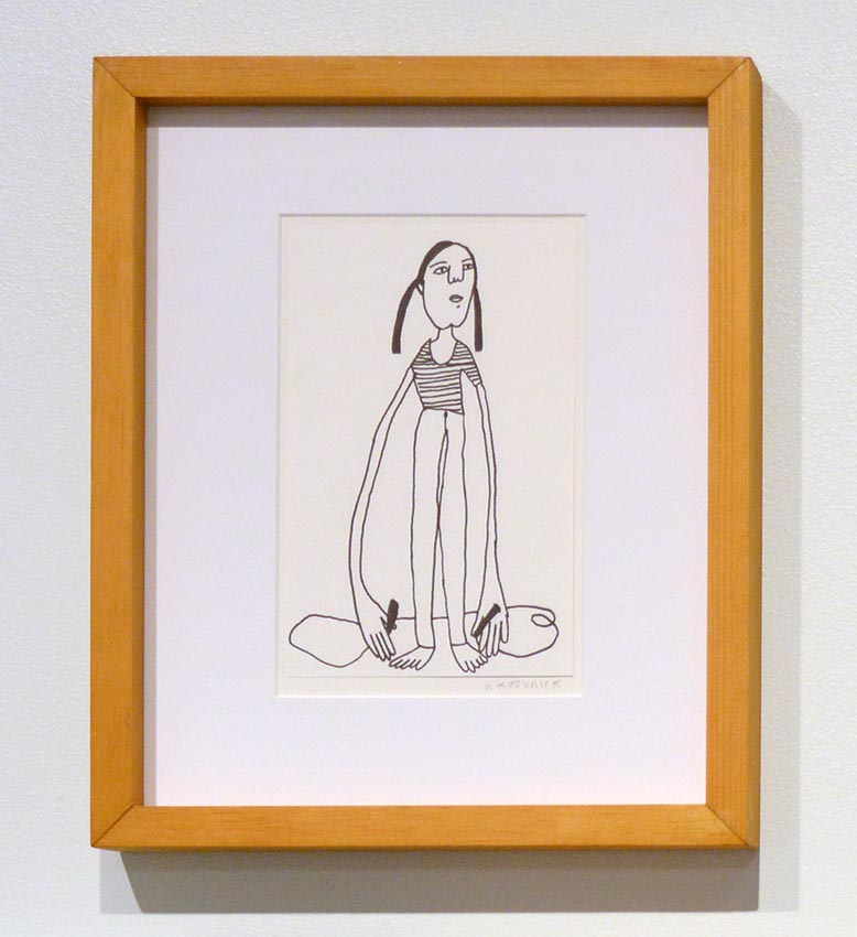 Work by Heather Kussunic on display at the Dowd Gallery, SUNY Cortland, as part of the &ldquo;Artists as Collectors&rdquo; exhibition.  