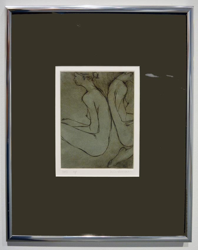 Work by Kim Hinderman on display at the Dowd Gallery, SUNY Cortland, as part of the &ldquo;Artists as Collectors&rdquo; exhibition.