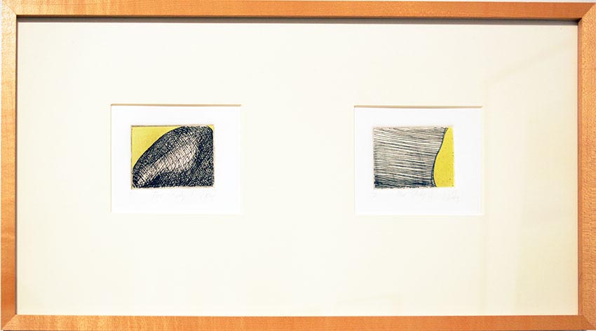 Work by Laura Berg on display at the Dowd Gallery, SUNY Cortland, as part of the &ldquo;Artists as Collectors&rdquo; exhibition.