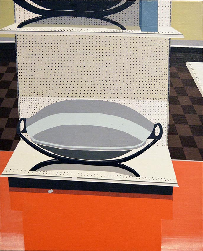 Work by Thomas Dahlberg on display at the Dowd Gallery, SUNY Cortland, as part of the &ldquo;Artists as Collectors&rdquo; exhibition.