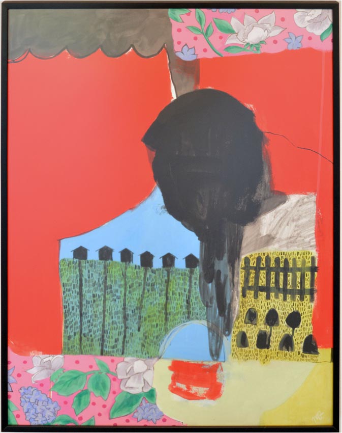 Work by Mia Florentino on display at the Dowd Gallery, SUNY Cortland, as part of the &ldquo;Artists as Collectors&rdquo; exhibition.   