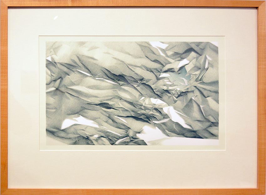 Work by Susan Hepmansperger on display at the Dowd Gallery, SUNY Cortland, as part of the &ldquo;Artists as Collectors&rdquo; exhibition.