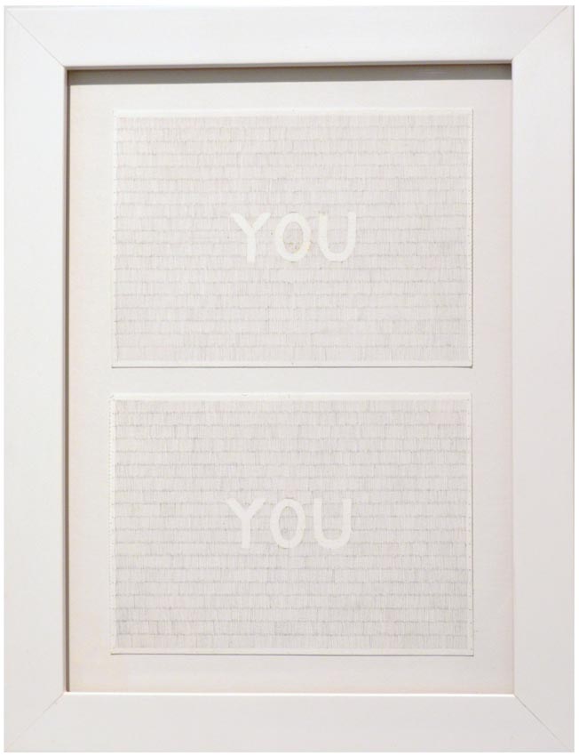 Work by Andrew Szobody on display at the Dowd Gallery, SUNY Cortland, as part of the &ldquo;Artists as Collectors&rdquo; exhibition. 