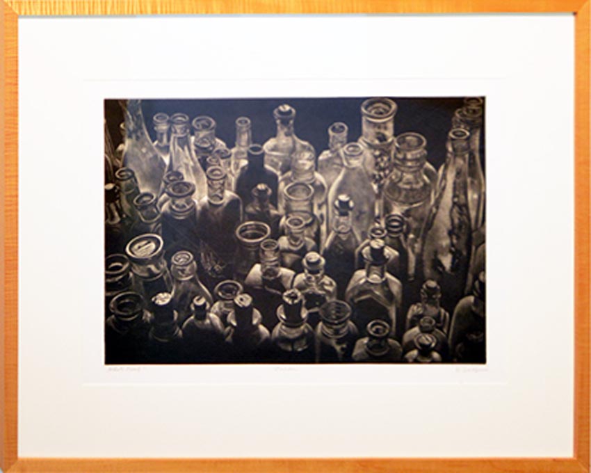 Work by Hermann Zagge on display at the Dowd Gallery, SUNY Cortland, as part of the &ldquo;Artists as Collectors&rdquo; exhibition.