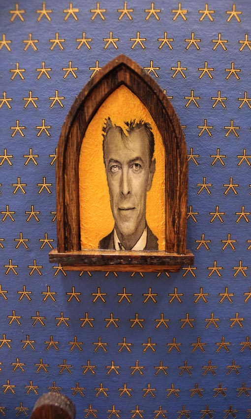 Detail from interior of diorama imbedded in &ldquo;Neil Before Zod: LEM/LAM&rdquo;, 2018-2020.