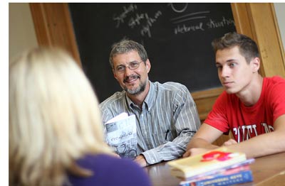 Professor Franke in class