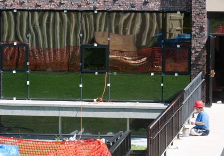 Construction reflection Miller Building