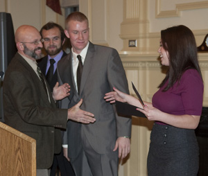 Representative accepts award Lime Hollow Center