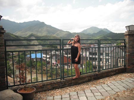 SUNY Cortland student study abroad - mountain view