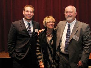 College Community Appreciation Award Bernard E. Thoma and family