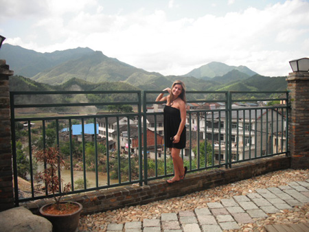 study abroad photo student views mountain vista