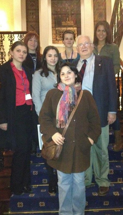 Model EU in Exeter Cortland/Romanian contingent