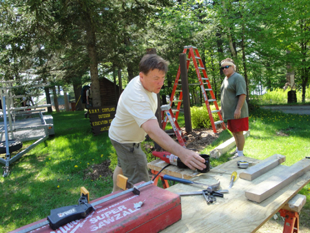 Rick Wheeler '96, left, and Thomas Needle '76