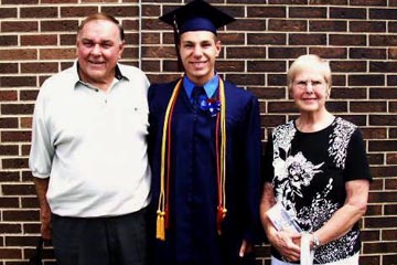 Jonathan Pastuf with grandparents