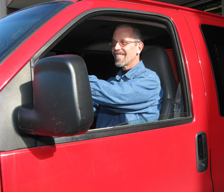 Mitch Seamans mail carrier for campus
