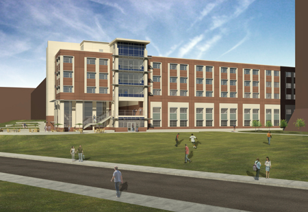 newest residence hall under construction