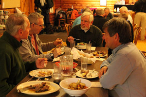 Rob dines with winter guests