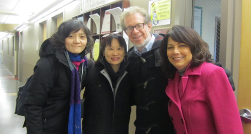 Tom Lickona with visitors Taiwan visitors to Center for 4th & 5th Rs