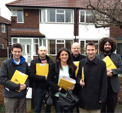 Canvassing with British MP John Leech Atlantis Scholars in England